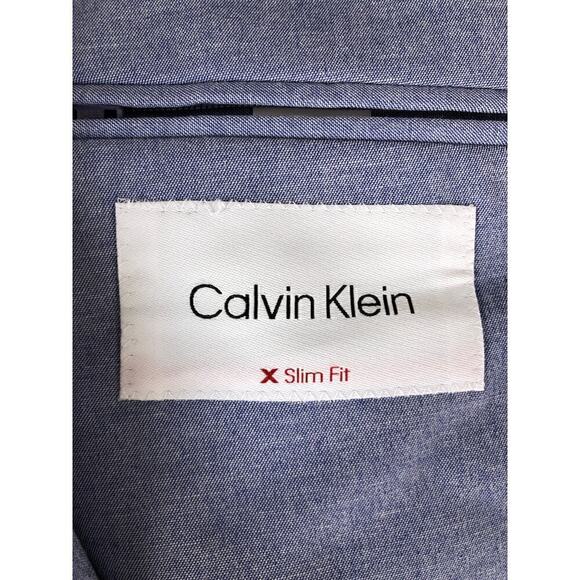 Calvin Klein Blazer Slim Fit Infinite Stretch Wrinkle Resistant Blue NWT 44 R - Picture 5 of 10